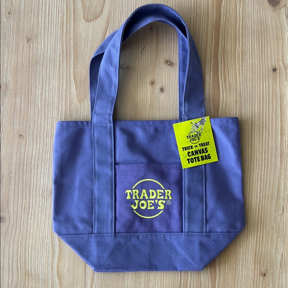 Trader Joe's Purple Canvas Tote